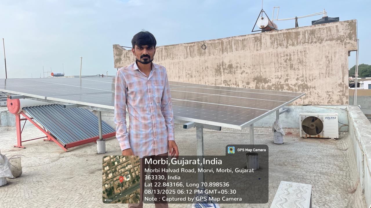 Solar installation for customer 18